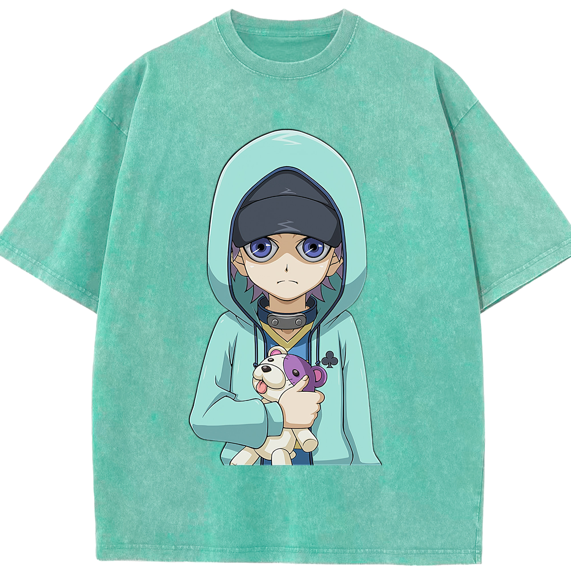 （画像用） 遊☆戯☆王 Yu-Gi-Oh! 綿100% ヴィンテージ風 半袖Tシャツ（フロントプリント）